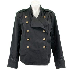 ANA Military Jacket Size XL Black Denim
